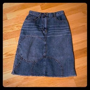 📍FIRM📍VTG Jean skirt Patched MUST BUNDLE